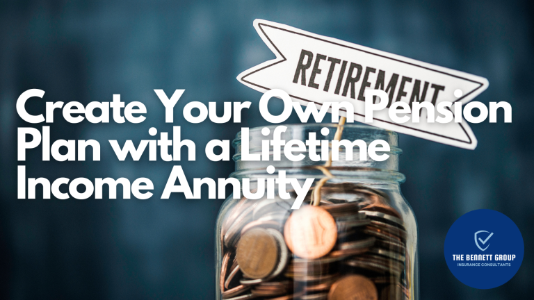Create Your Own Pension Plan with a Lifetime Income Annuity